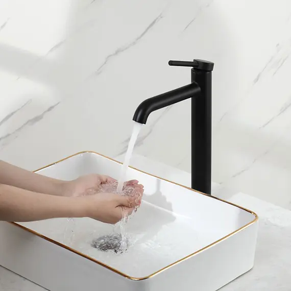 Высокий смеситель для накладной раковины в ванну Gappo G1006-26, изображение 18