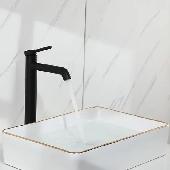 Высокий смеситель для накладной раковины в ванну Gappo G1006-26, изображение 19