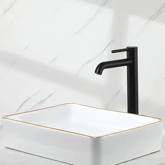 Высокий смеситель для накладной раковины в ванну Gappo G1006-26