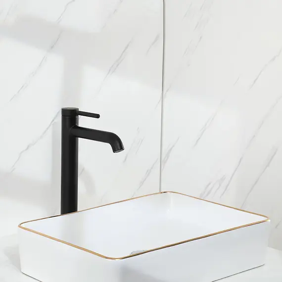 Высокий смеситель для накладной раковины в ванну Gappo G1006-26, изображение 5