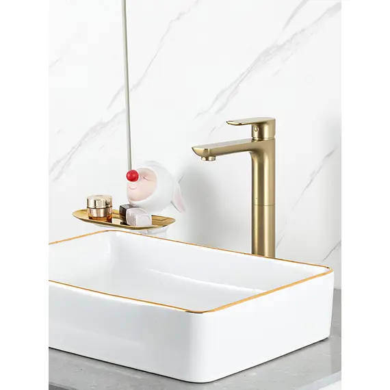 Высокий смеситель для накладной раковины в ванну Gappo G1048-32, изображение 14