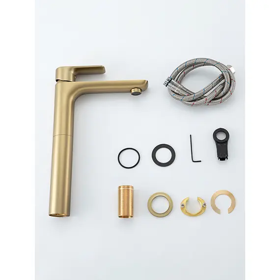 Высокий смеситель для накладной раковины в ванну Gappo G1048-32, изображение 5