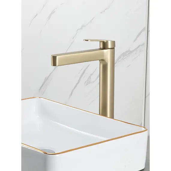 Высокий смеситель для накладной раковины в ванну Gappo G1099-83, изображение 19