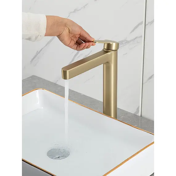 Высокий смеситель для накладной раковины в ванну Gappo G1099-83, изображение 12