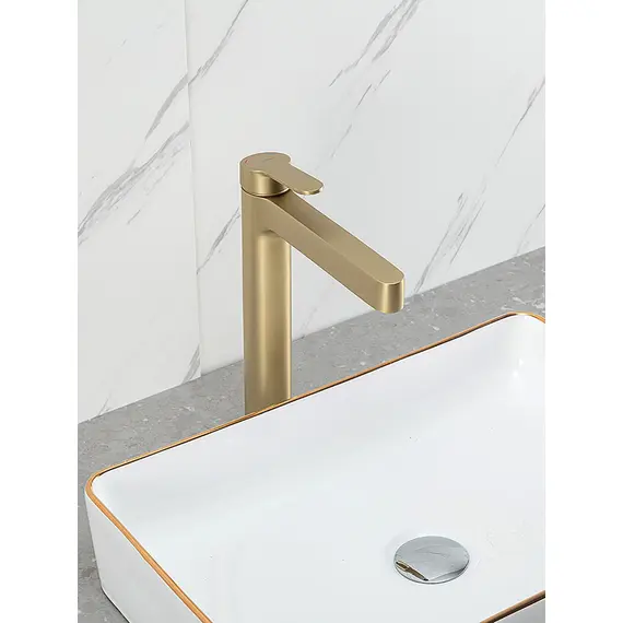 Высокий смеситель для накладной раковины в ванну Gappo G1099-83, изображение 7