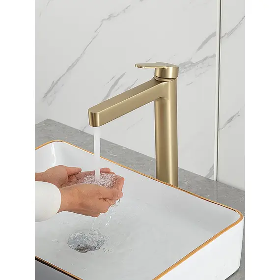 Высокий смеситель для накладной раковины в ванну Gappo G1099-83, изображение 21