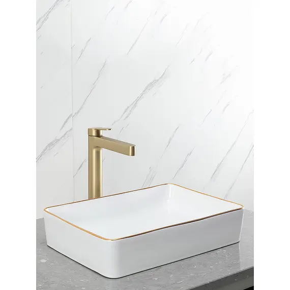 Высокий смеситель для накладной раковины в ванну Gappo G1099-83, изображение 23