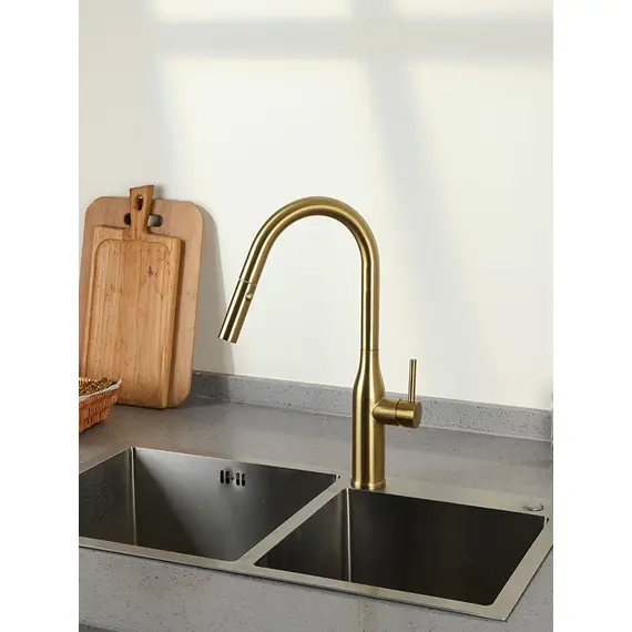 Однорычажный смеситель для кухни с выдвижной лейкой Gappo G4398-43, изображение 4