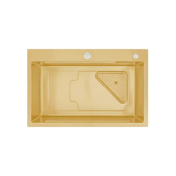 Мойка для кухни с коландером из нержавеющей стали Gappo GS7246-3, изображение 3