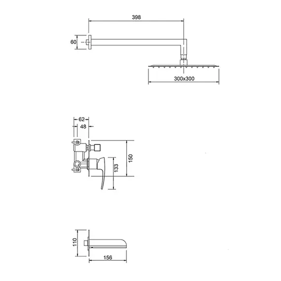 Душевой комплект Gappo G7107-20, изображение 13