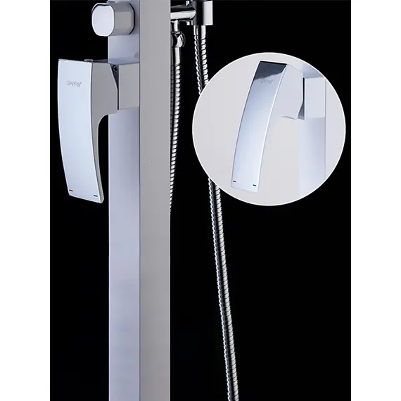 Напольный смеситель для ванны с душем Gappo G3007-8, изображение 5