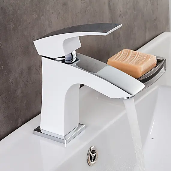 Смеситель для раковины умывальника в ванну / ванную Gappo G1007-7, изображение 9