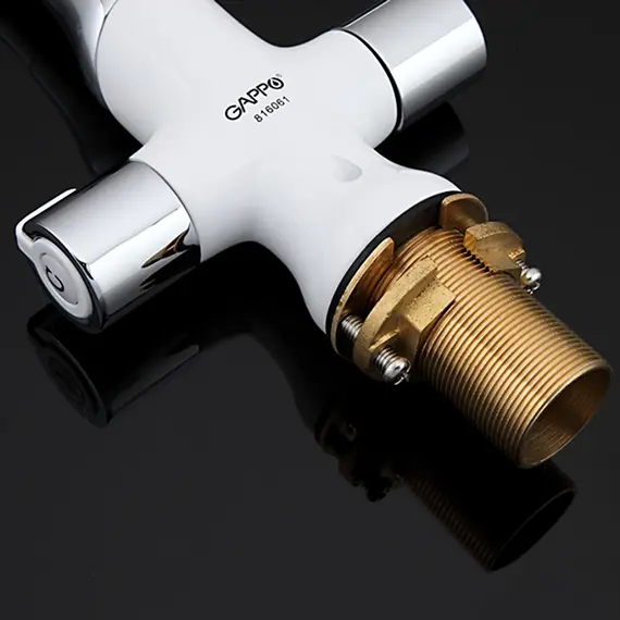 Смеситель для раковины в ванну двухвентильный Gappo G1049, изображение 10