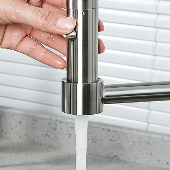 Смеситель для кухни с гибким изливом и душем Gappo G4398-55, изображение 4