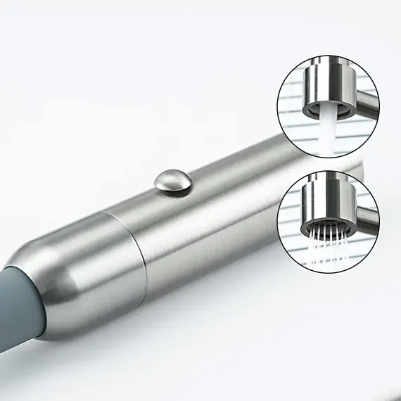 Смеситель для кухни с гибким изливом и душем Gappo G4398-55, изображение 3