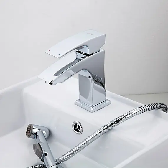 Смеситель для раковины в ванну с гигиеническим душем Gappo G1207, изображение 7