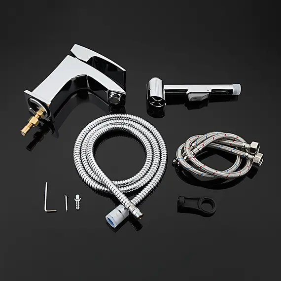 Смеситель для раковины в ванну с гигиеническим душем Gappo G1207, изображение 10