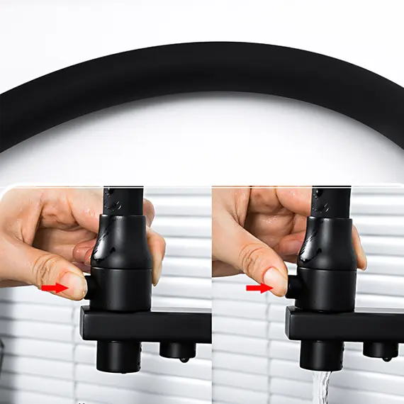 Смеситель для кухни гибкий излив с фильтром для воды Gappo G4317-6, изображение 6