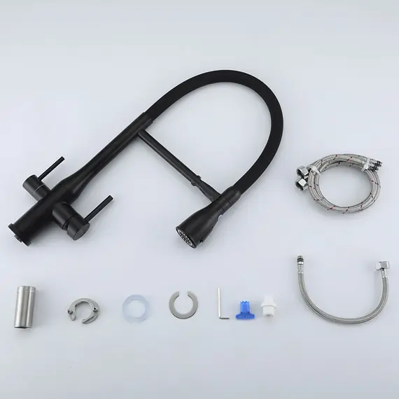 Смеситель для кухни с гибким изливом и фильтром Gappo G4399-76, изображение 3