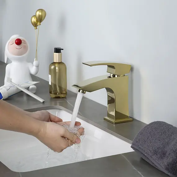 Смеситель для раковины умывальника в ванну / ванную Gappo G1007-13, изображение 12