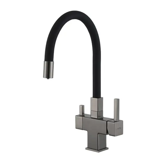 Смеситель для кухни гибкий излив с фильтром для воды Gappo G4395-39, изображение 9