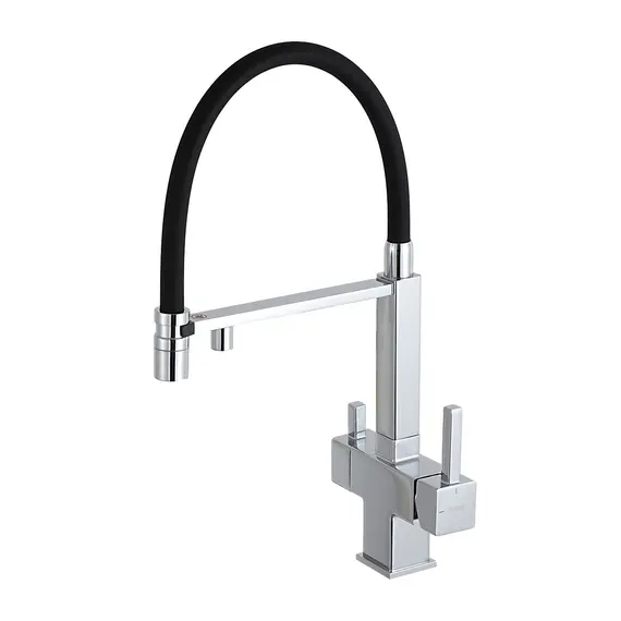 Смеситель для кухни гибкий излив с фильтром для воды Gappo G4395-50, изображение 7