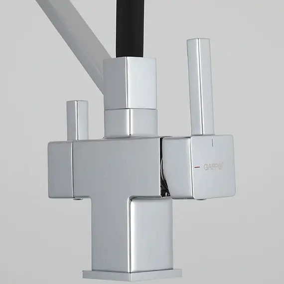 Смеситель для кухни гибкий излив с фильтром для воды Gappo G4395-30, изображение 11