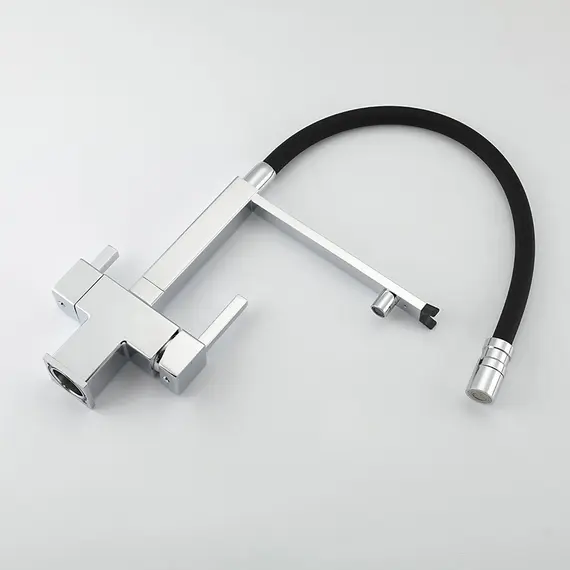 Смеситель для кухни гибкий излив с фильтром для воды Gappo G4395-50, изображение 13