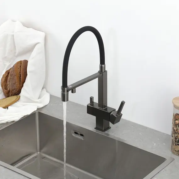 Смеситель для кухни гибкий излив с фильтром для воды Gappo G4395-59, изображение 2