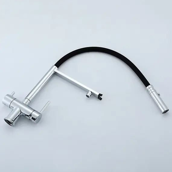 Смеситель для кухни гибкий излив с фильтром для воды Gappo G4397-80, изображение 7