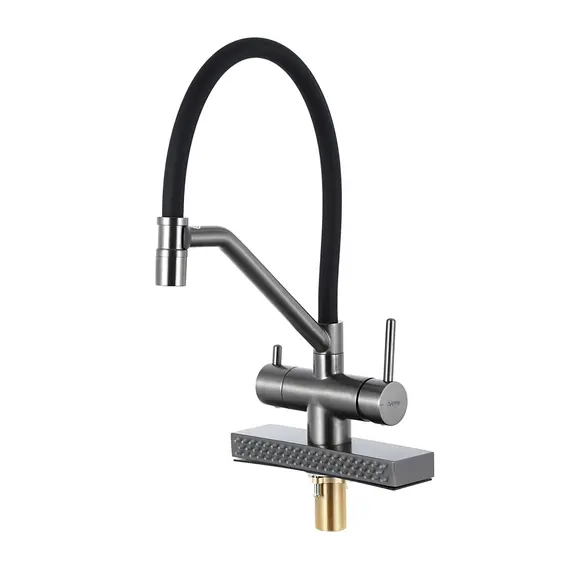Смеситель для кухни с гибким изливом и душем Gappo G4098-9 Смеситель для кухни с гибким изливом и душем Gappo G4098-9