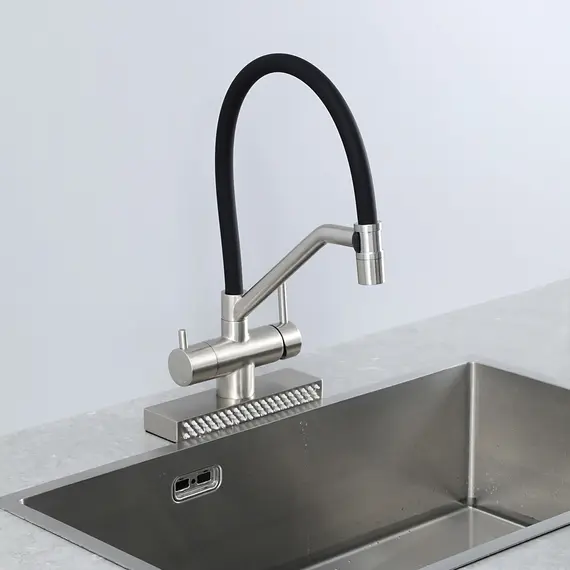 Смеситель для кухни с гибким изливом и душем Gappo G4098-5, изображение 24