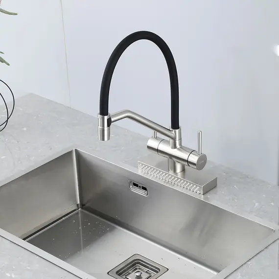 Смеситель для кухни с гибким изливом и душем Gappo G4098-5, изображение 22