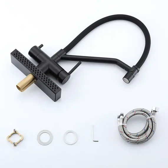 Смеситель для кухни с гибким изливом и душем Gappo G4098-6, изображение 22