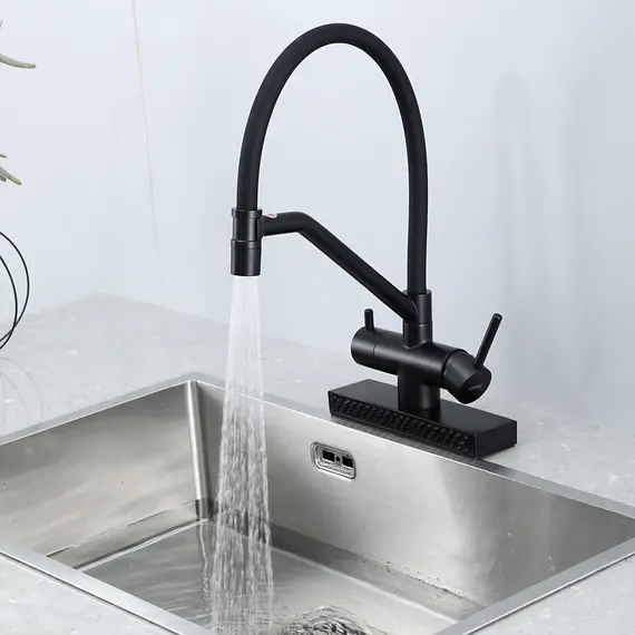 Смеситель для кухни с гибким изливом и душем Gappo G4098-6, изображение 2