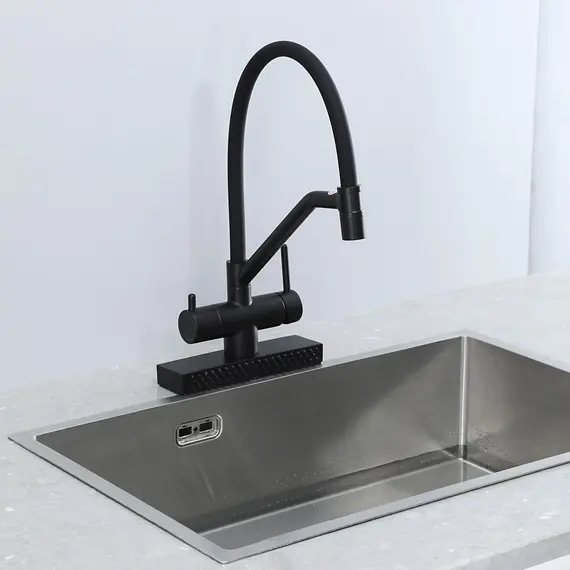 Смеситель для кухни с гибким изливом и душем Gappo G4098-6, изображение 24