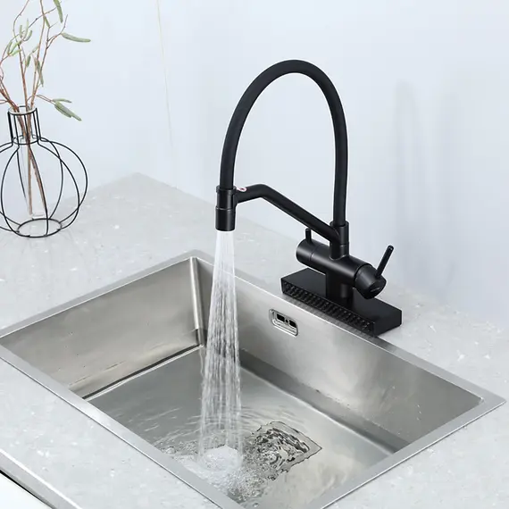 Смеситель для кухни с гибким изливом и душем Gappo G4098-6, изображение 21