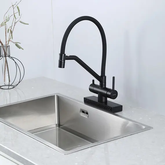 Смеситель для кухни с гибким изливом и душем Gappo G4098-6, изображение 26