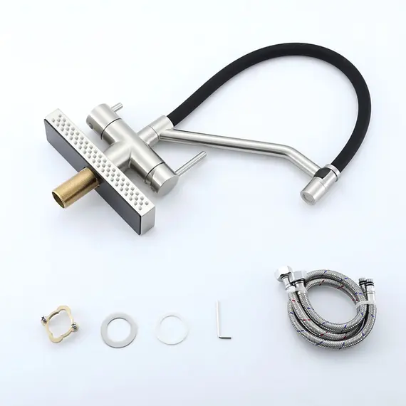 Смеситель для кухни с гибким изливом и душем Gappo G4098-5, изображение 3