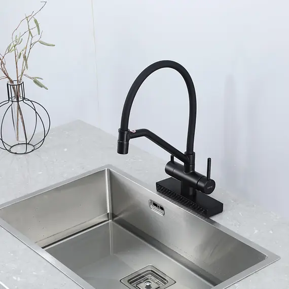 Смеситель для кухни с гибким изливом и душем Gappo G4098-6, изображение 25