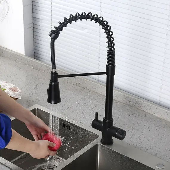 Смеситель для кухни гибкий излив с фильтром для воды Gappo G4398-66, изображение 2