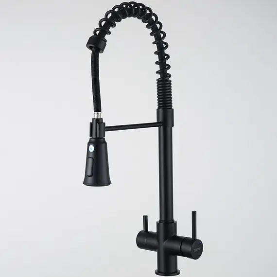 Смеситель для кухни гибкий излив с фильтром для воды Gappo G4398-66