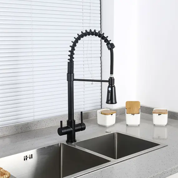 Смеситель для кухни гибкий излив с фильтром для воды Gappo G4398-66, изображение 13