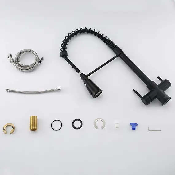 Смеситель для кухни гибкий излив с фильтром для воды Gappo G4398-66, изображение 25