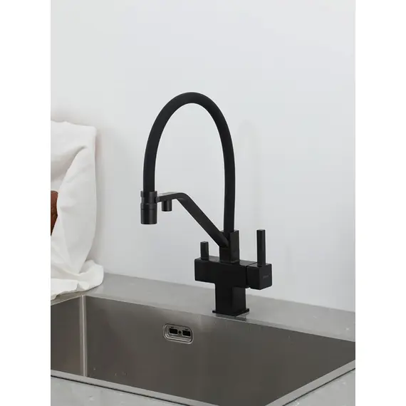 Смеситель для кухни гибкий излив с фильтром для воды Gappo G4395-66, изображение 20