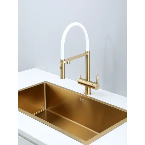 Смеситель для кухни гибкий излив с фильтром для воды Gappo G4397-83, изображение 21