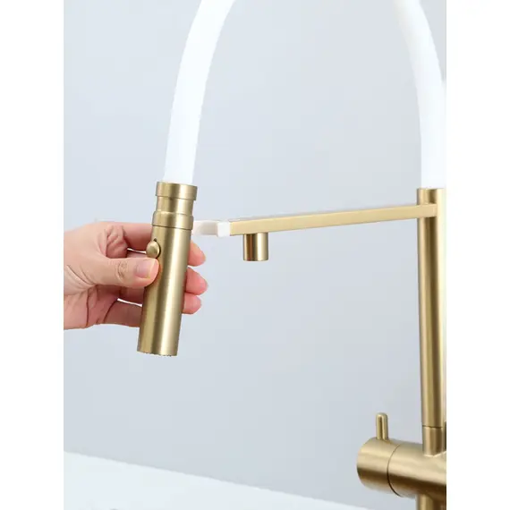 Смеситель для кухни гибкий излив с фильтром для воды Gappo G4397-83, изображение 14