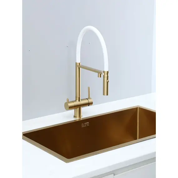 Смеситель для кухни гибкий излив с фильтром для воды Gappo G4397-83, изображение 16