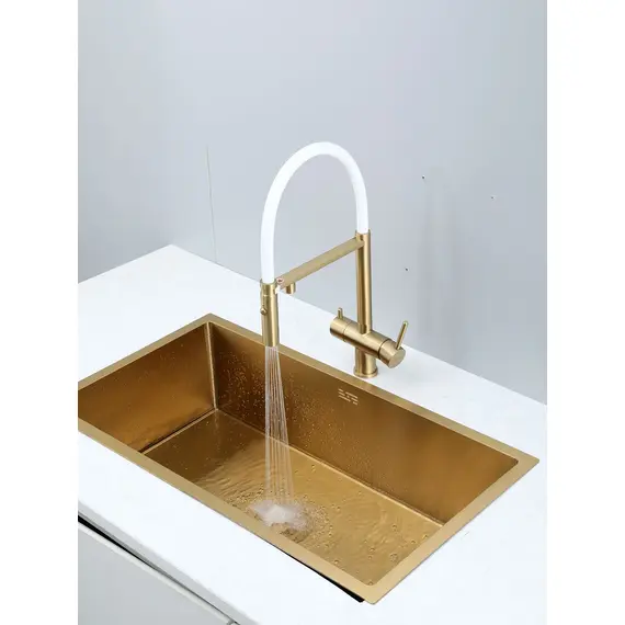 Смеситель для кухни гибкий излив с фильтром для воды Gappo G4397-83, изображение 15