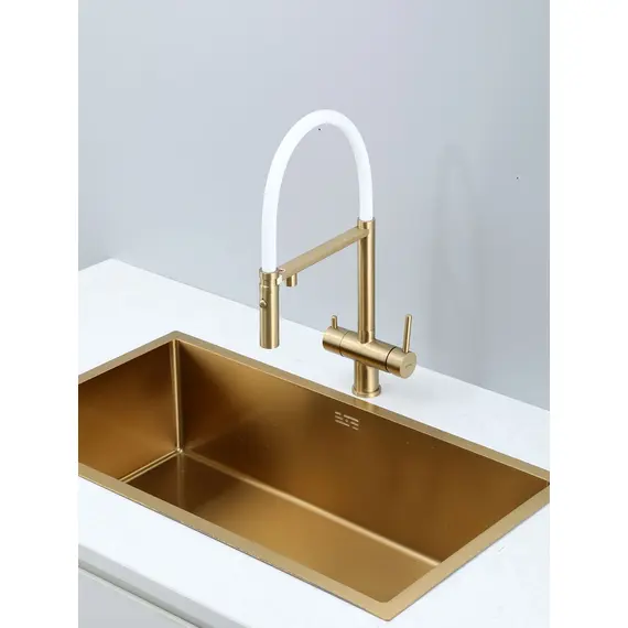 Смеситель для кухни гибкий излив с фильтром для воды Gappo G4397-83, изображение 5